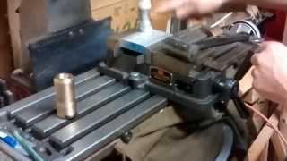 Setting a part in a mill vise [upl. by Boycey933]