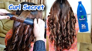 Top Secret to Get Big Hair Curls with Straightener [upl. by Ytsrik]