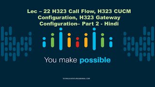 Lec  23  H323 configuration on Gateway  Gateway Commands debugs  H323 Call Flow  Part 2 Hindi [upl. by Ielarol]