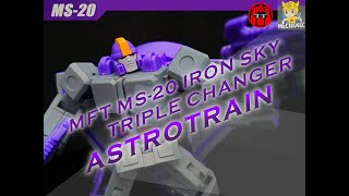 MFT MS20 Iron Sky Astrotrain Teohnology Toys Review [upl. by Mehsah]