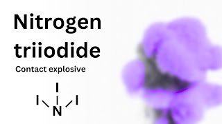 Nitrogen triiodide  contact explosive explodes upon impact [upl. by Nwahsud]