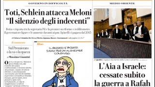 RASSEGNA STAMPA 25 MAGGIO 2024 QUOTIDIANI NAZIONALI ITALIANI PRIME PAGINE DEI GIORNALI DI OGGI [upl. by Eatnahs]