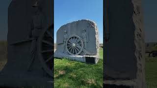 Gettysburg Battlefield Pennsylvania Picketts Battery PickettsCharge roadtrip travel shorts [upl. by Aenahs]