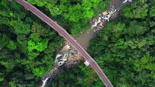 Sakleshpurs iconic train bridge  Karnataka [upl. by Enyamert]