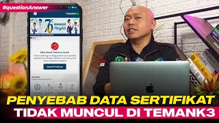 Penyebab dan Solusi Data Sertifikat Tidak Muncul di TemanK3 [upl. by Erlina]