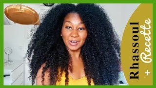 Rhassoul Shampoing 100 Naturel  Recette 2 Ing  Cheveux bouclés frisés et crépus [upl. by Ytsirk449]