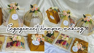 Engagement hampers നമുക്ക് തന്നെ ഉണ്ടാക്കാം  Nikkah hamper  Malayalam  full tutorialmubiirshuart [upl. by Jo-Ann889]