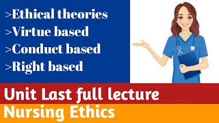 Ethical Theories in UrduHindi  Nursing Ethics Chap  3  MCQS Pattern  lecturesbyanayakmu [upl. by Anoniw]