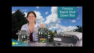 Fronius Rapid Shutdown Box for Solar GridTie Inverters [upl. by Nagram]