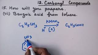 2 TNToluene to Benzoic acidSide chain oxidation of Benzenein English [upl. by Kcirevam]