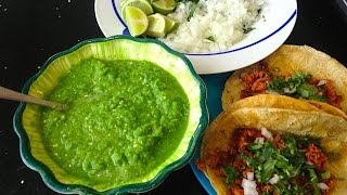 Salsa verde PARA TACOS fácil y muy rica [upl. by Bridwell]