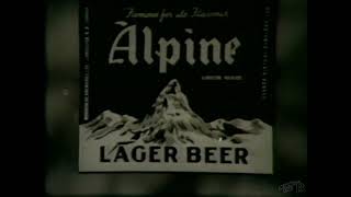 Alpine Lager Beer Commercial 1960s quotAristrocrat of Alesquot Nova Scotia [upl. by Eboj]