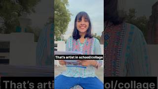 Thants artist in schoolcollege schoolmemes creative shorts funny shorts relatabe [upl. by Porush]