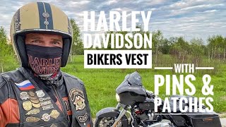 Harley Davidson Biker’s Vest  Pins amp Patches  HOG [upl. by Elyak]