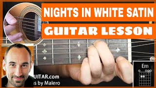 Nights In White Satin Guitar Lesson  part 1 of 8 [upl. by Imim626]