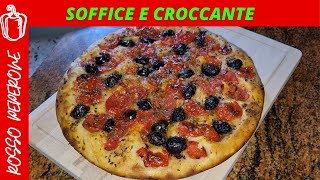 FOCACCIA BARESE buona con solo 4 ingredienti  ricetta focaccia fatta in casa 2 [upl. by Brittni916]