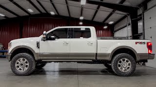 2022 f250 with BDS radius arm leveling kit on 37x1350 [upl. by Laurene931]