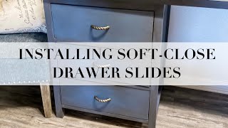 How to Install Drawer Slides Bottom Mount Drawer Slides [upl. by Anikahs]