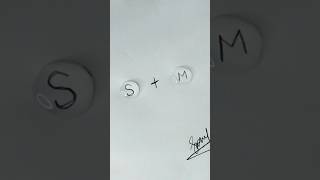 Under water drop SM letter drawing shorts creative art satisfying [upl. by Notyap]