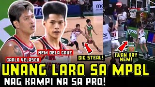 UNANG LARO NILA NEM AT CARLO SA MPBL NG MAGKAKAMPI GRABE IMPROVEMENT SOBRANG INIT NG LABAN [upl. by Asnerek]