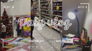 Daly vlog Fiquei doente montei a árvore de natal  mercado do mês 🍁 [upl. by Haem]