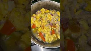 Ackee amp saltfish  frieddumplings jamaicanfood foodvlog fyp abundance homemadefood [upl. by Christoforo]