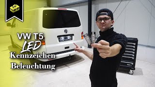 VW T5 LED Kennzeichenbeleuchtung wechseln  Change licence plate light  VitjaWolf  Tutorial  HD [upl. by Brothers]