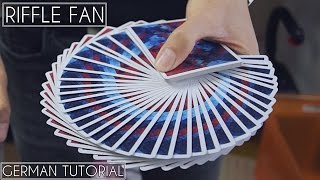 Riffle Fan by Dimitri Arleri  German Tutorial  Cardistry  Hai Do [upl. by Nnasus]