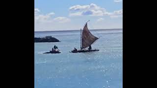 Here our First Look at Moana’s canoe on the set of Disney’s liveaction ‘MOANA’ film [upl. by Eimrots902]