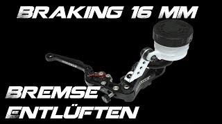 🔧 Braking 16mm Bremspumpe 🔧 Bremse professionell Entlüften 🔧 Tutorial 🔧 [upl. by Eiroc586]