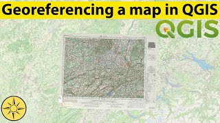 Georeferencing a map in QGIS [upl. by Crispen]