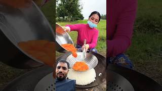 Rice and egg mix cooking streetfood food sortvideo cooking sortviral greenscreen [upl. by Rutan697]