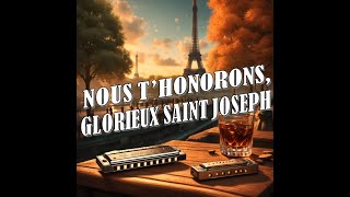 HARMONICA  NOUS THONORONS GLORIEUX SAINT JOSEPH Sans Altérations\ Diatonique en Do\ [upl. by Cozza176]