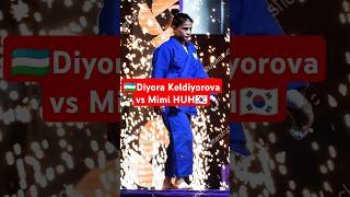 Diyora Keldiyorova vs Mimi HUH🇰🇷 diyorakeldiyorova judo sports rek reels trending trends o [upl. by Aemat]