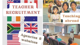 TEACHER RECRUITMENT AGENCIES AND WEBSITES FOR TEACHING ABROAD South African Teacher living abroad [upl. by Leachim]