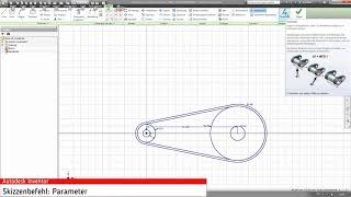 Inventor Skizze kopieren Kreis Linie Muster Parameter Polygon Punkte Rechteck [upl. by Assilac409]