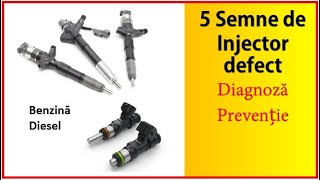 5 semne de INJECTOR DEFECT Benzină și Diesel [upl. by Baudin]