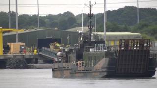 Army Landing Craft L111 Arezzo at Marchwwod practising manoeuvres 260713 [upl. by Miko149]