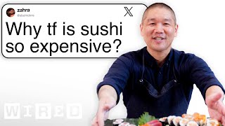 Sushi Chef Answers Sushi Questions From Twitter  Tech Support  WIRED [upl. by Laaspere132]