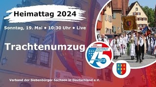 Trachtenumzug  Heimattag der Siebenbürger Sachsen 2024  Dinkelsbühl [upl. by Mcroberts431]