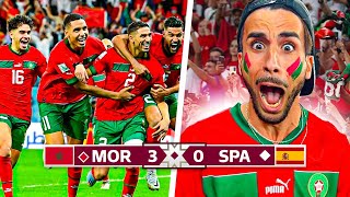 🇲🇦 IMPRESA MAROCCO REACTION dallo STADIO di MAROCCO 30 SPAGNA ai RIGORI in QATAR [upl. by Reywas]