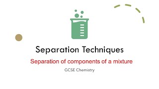 Separation of components of a Mixture GCSE IGCSE Chemistry [upl. by Akinot]