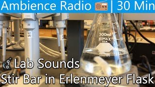 🔬Stir Bar in Erlenmeyer Flask  Science Lab Sounds  Ambience Radio 📻 [upl. by Latonia]