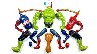 Merakit Mainan CAPTAIN AMERICA HULK SMASH SPIDERMAN And SIRENHEAD  Avengers Toys [upl. by Paehpos]