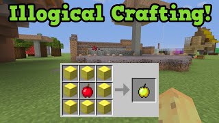 Minecraft Illogical Crafting Recipes [upl. by Ahsai632]