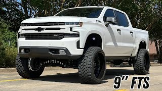 2022 Chevy Silverado on a 9” FTS  26x14 KG1 Forged wheels [upl. by Ninerb]