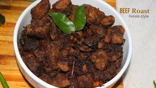 Beef Roast  Dry Beef Masala Recipe  beef fry kerala style  beef varattiyathu kerala style [upl. by Adnauqaj]