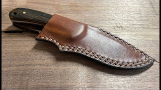 My Favorite Hunting Knife Gets a New Wax Dipped Leather Sheath  Buck 113 Ranger Skinner [upl. by Zindman]