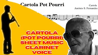 Cartola Pot Pourri Sheet Music Clarinet Voice [upl. by Harret]