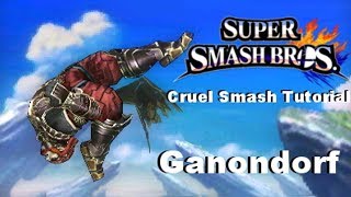 Super Smash Bros 4 Cruel Smash Tutorial Ganondorf [upl. by Enileoj]